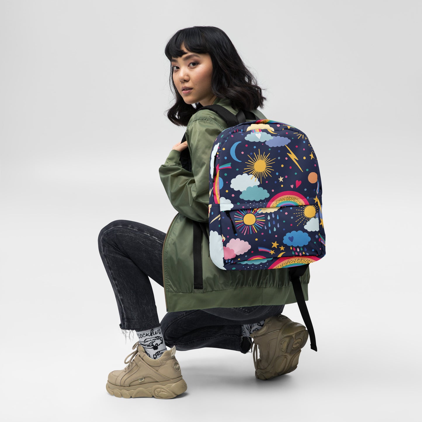 Rainbows in space Backpack