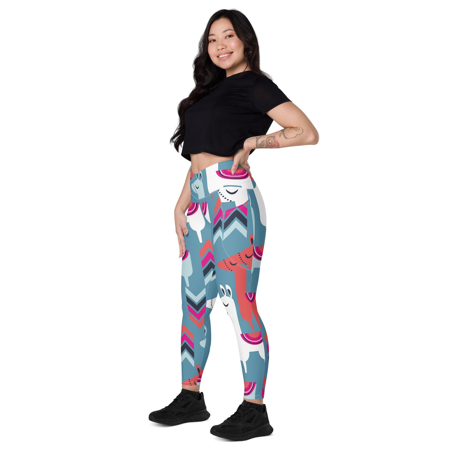 Lamas Crossover leggings with pockets