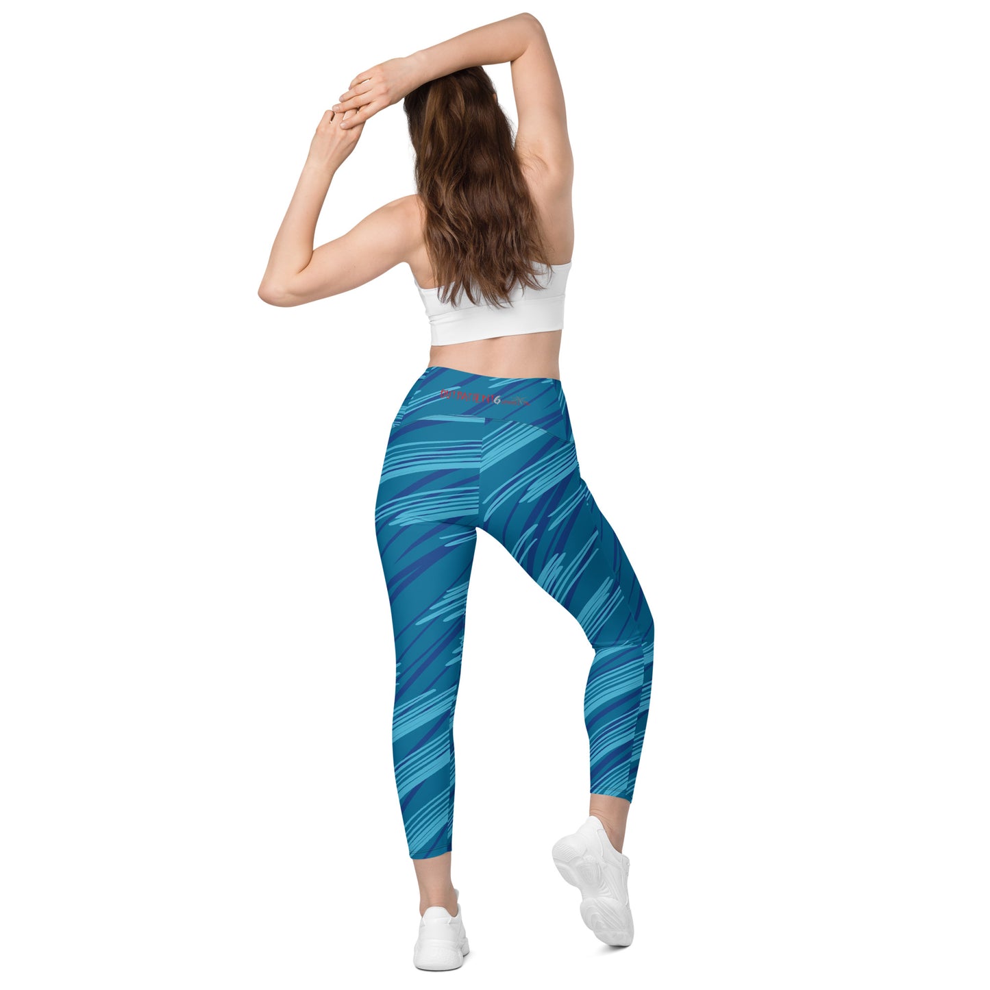 Blue Streak Leggings with pockets