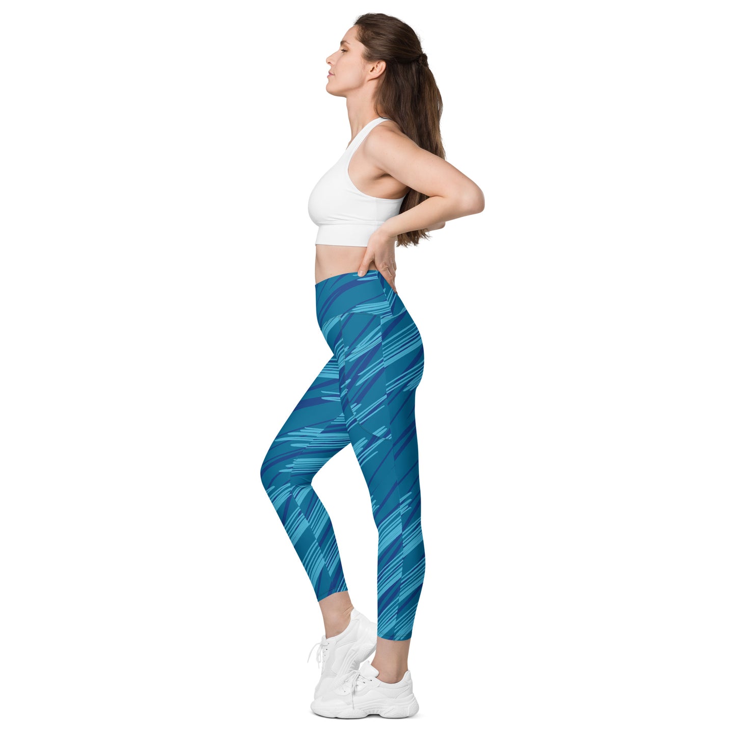 Blue Streak Leggings with pockets