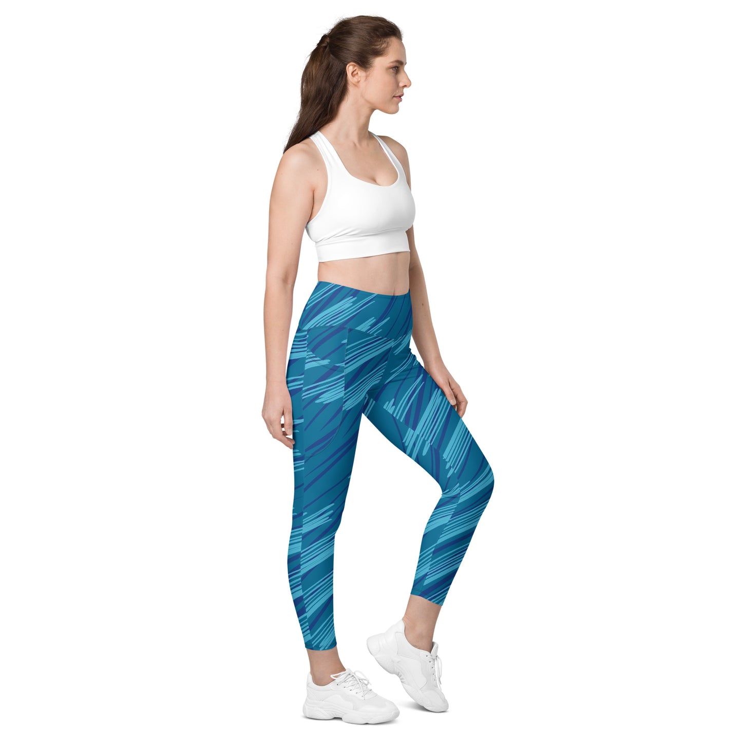 Blue Streak Leggings with pockets