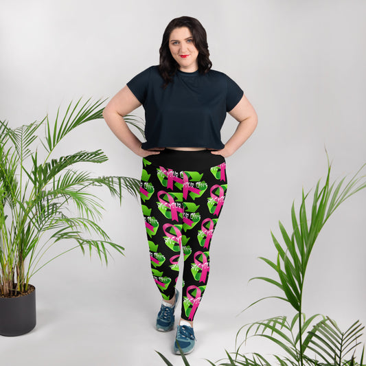 Save Your Canss All-Over Print Plus Size Leggings