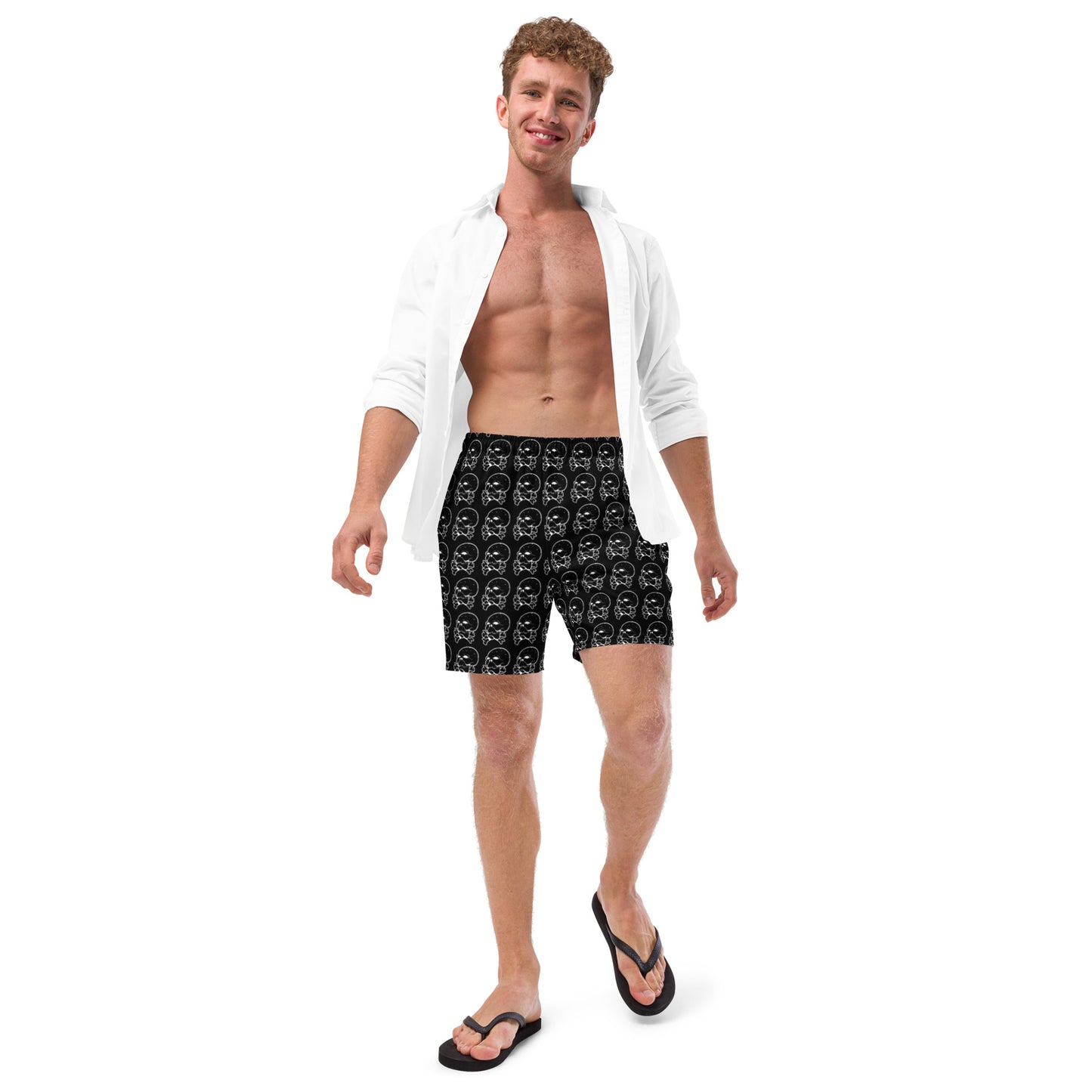 Men's Skull & Bones swim trunks