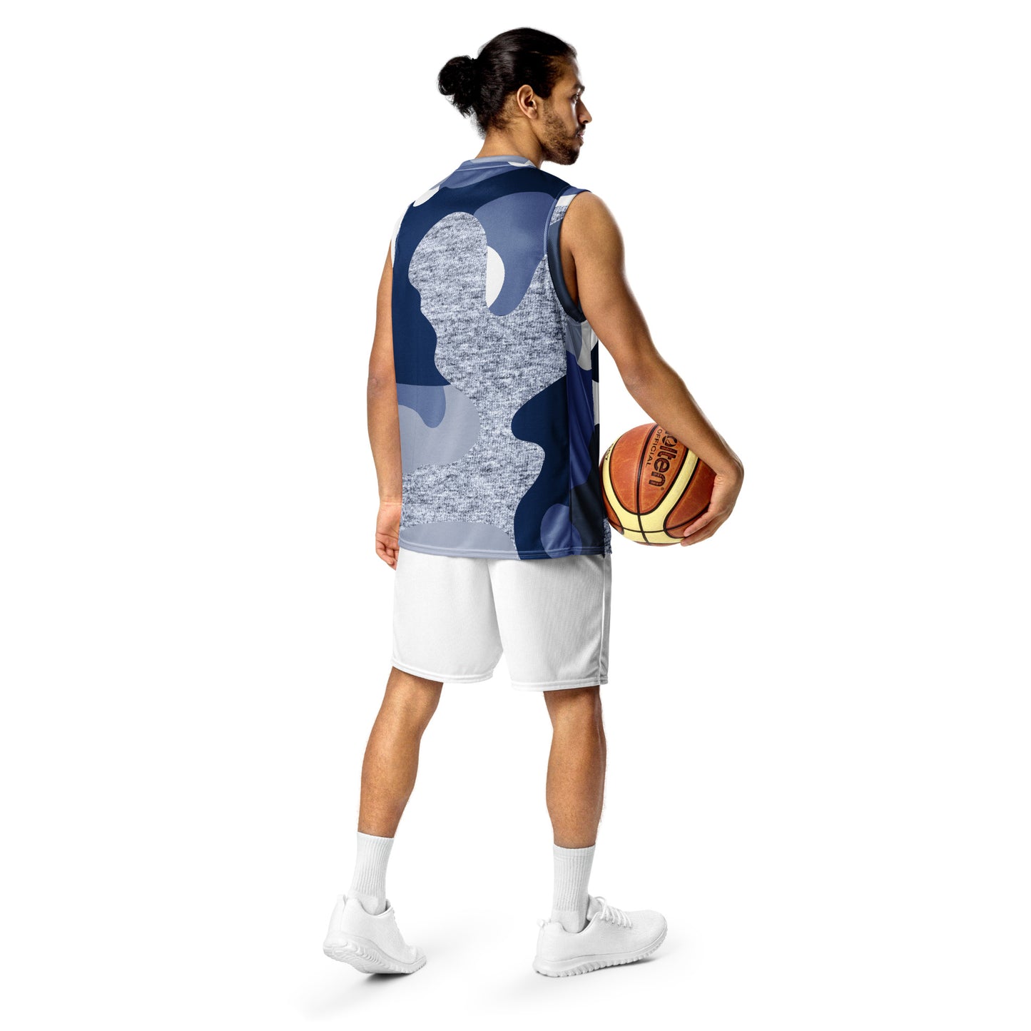 BlueCamo Recycled unisex basketball jersey