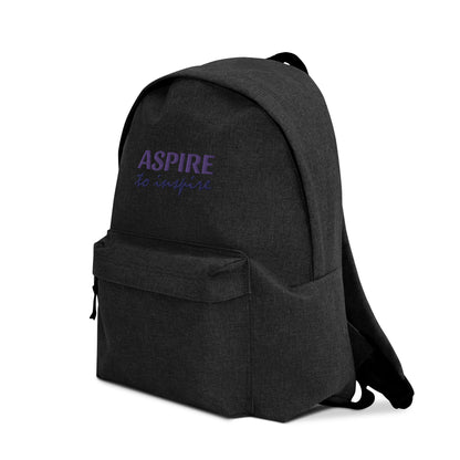 Aspire to Inspire Embroidered Backpack