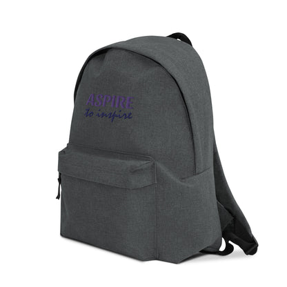 Aspire to Inspire Embroidered Backpack