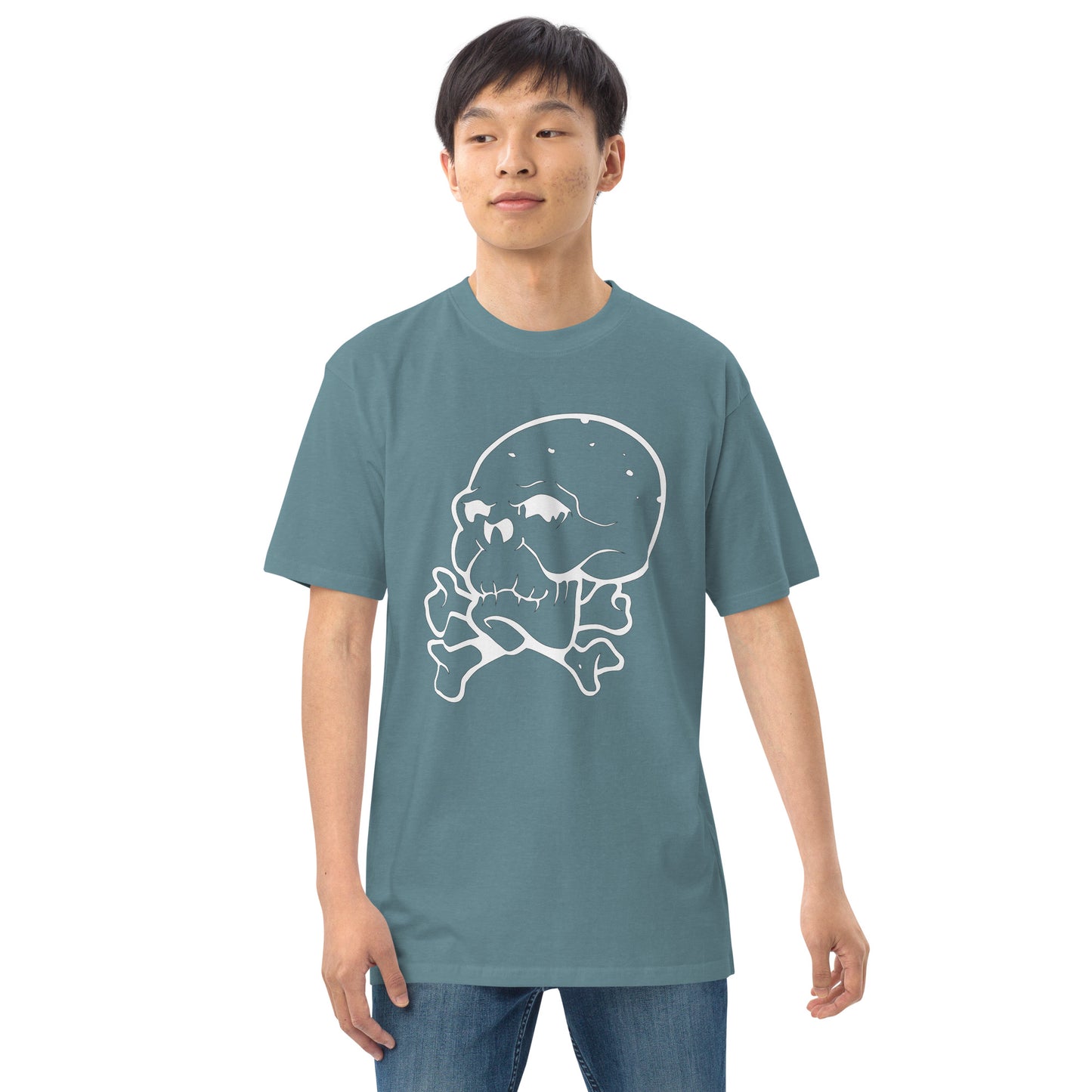 Men’s Skull & Bones premium heavyweight tee