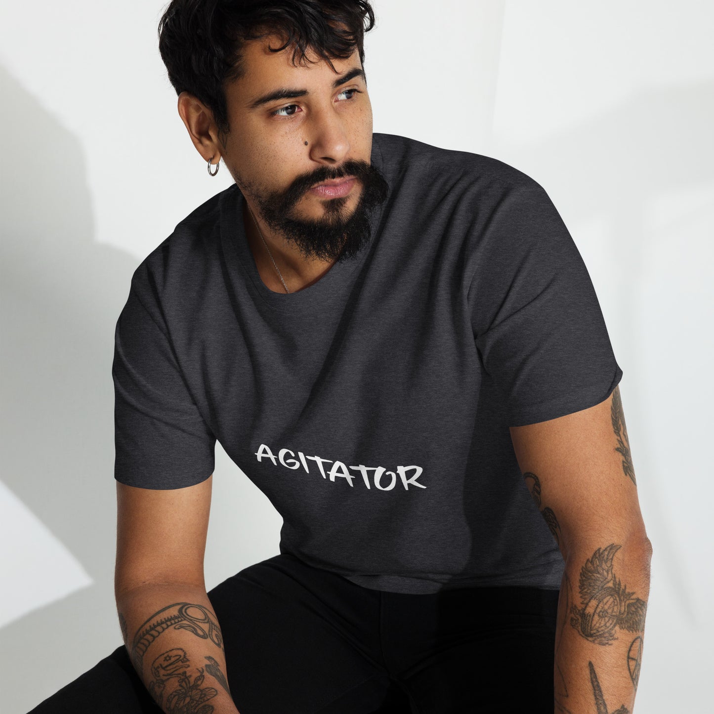 Agitator Men’s premium heavyweight tee