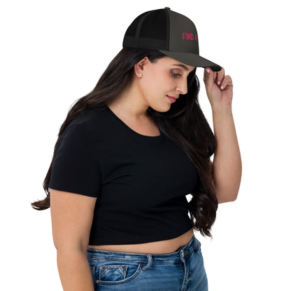 3D Embroidered Find A Cure Trucker Cap