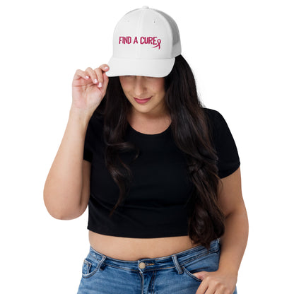 3D Embroidered Find A Cure Trucker Cap