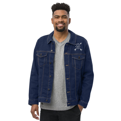 OP6 Dual Logo Unisex denim jacket